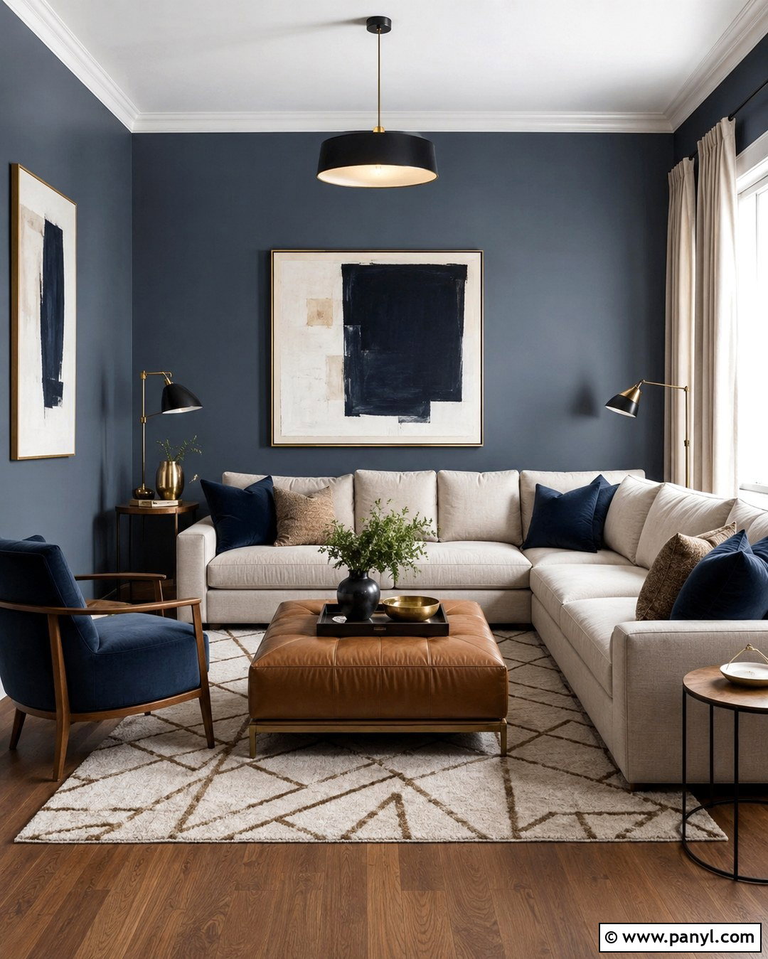 Slate Blue Living Room Walls - 20 Living Room Wall Color Ideas Modern Ideas