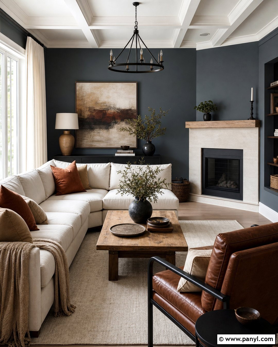 Slate Blue Living Room Walls - 35 Best Wall Colors For Living Room Ideas
