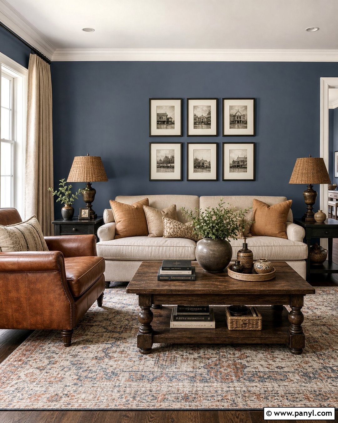 Slate Blue Living Room Walls - 45 wall colors for living room ideas