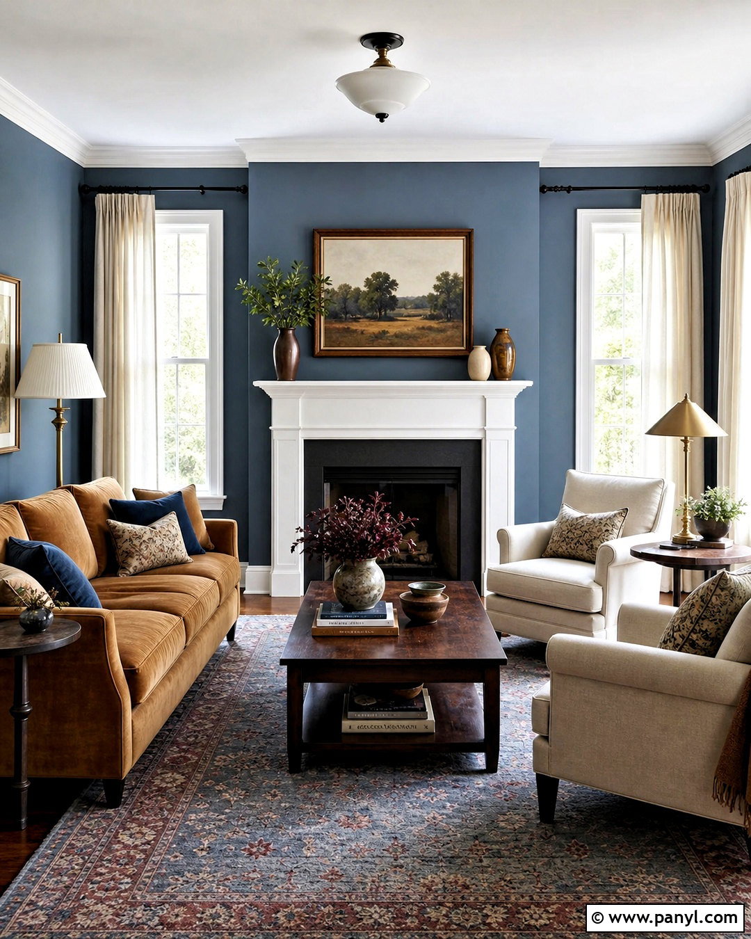 Slate Blue Living Room - 20 good living room colors