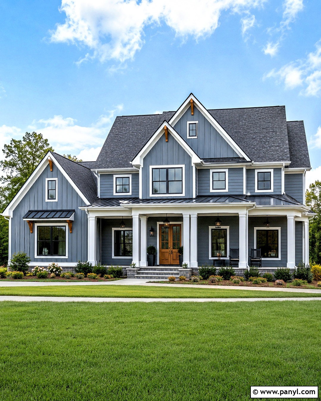 20 Blue House White Trim Ideas for Timeless Curb Appeal