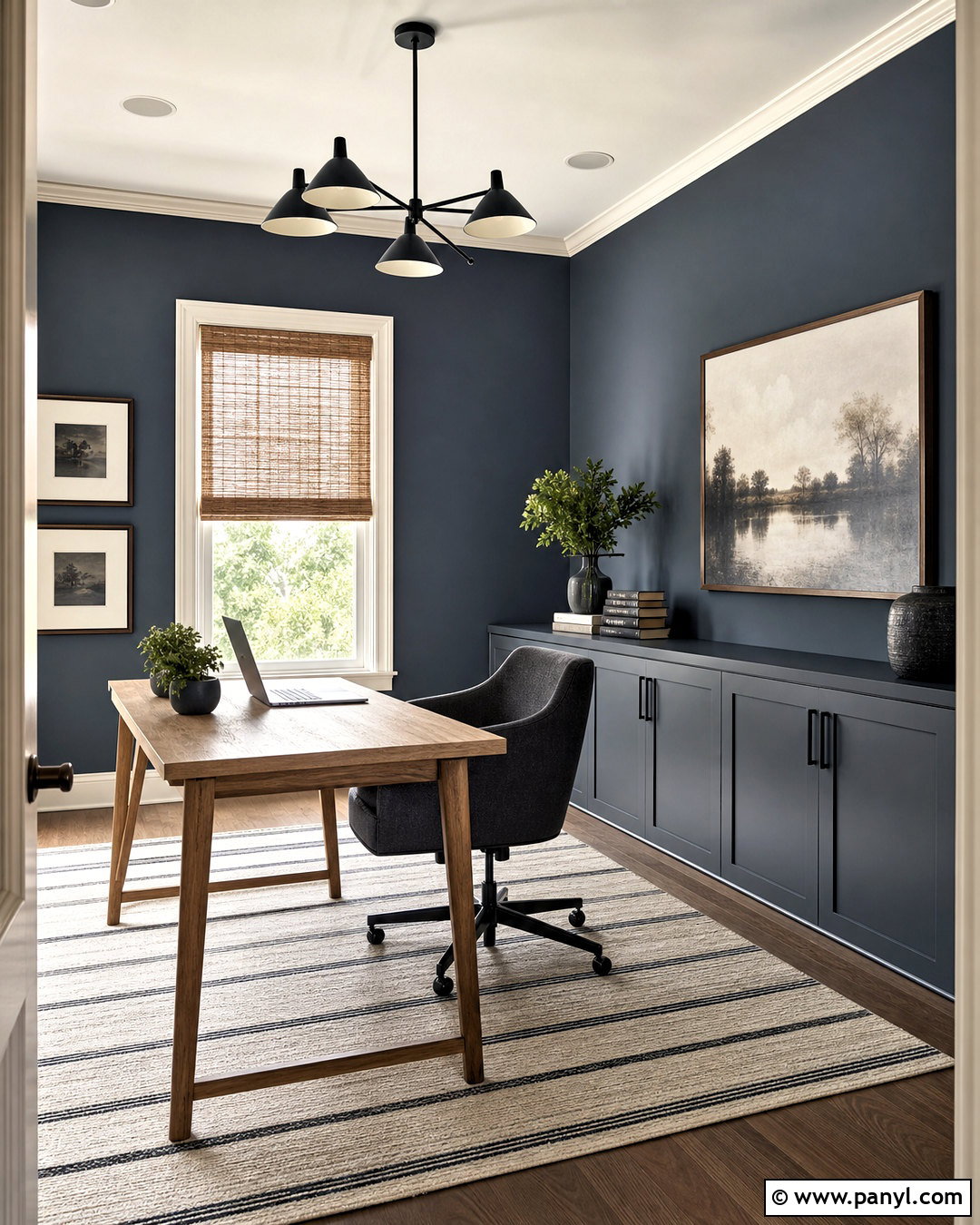 Slate Blue Office Paint - 20 moody office paint colors