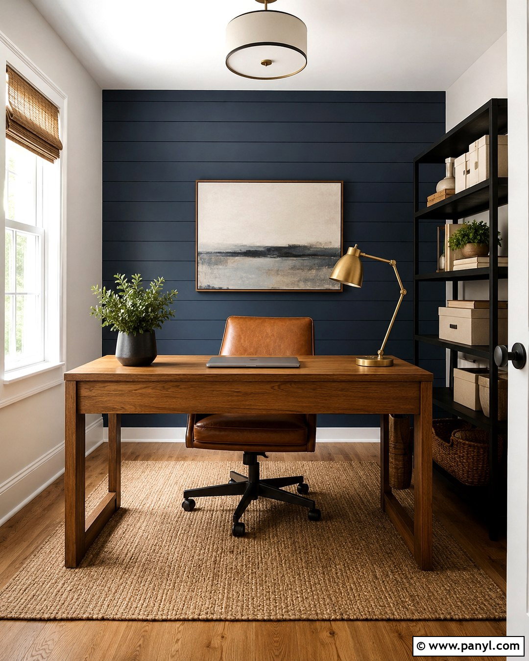 Slate Blue Pallet Wall - 20 Pallet Wall Stain Colors