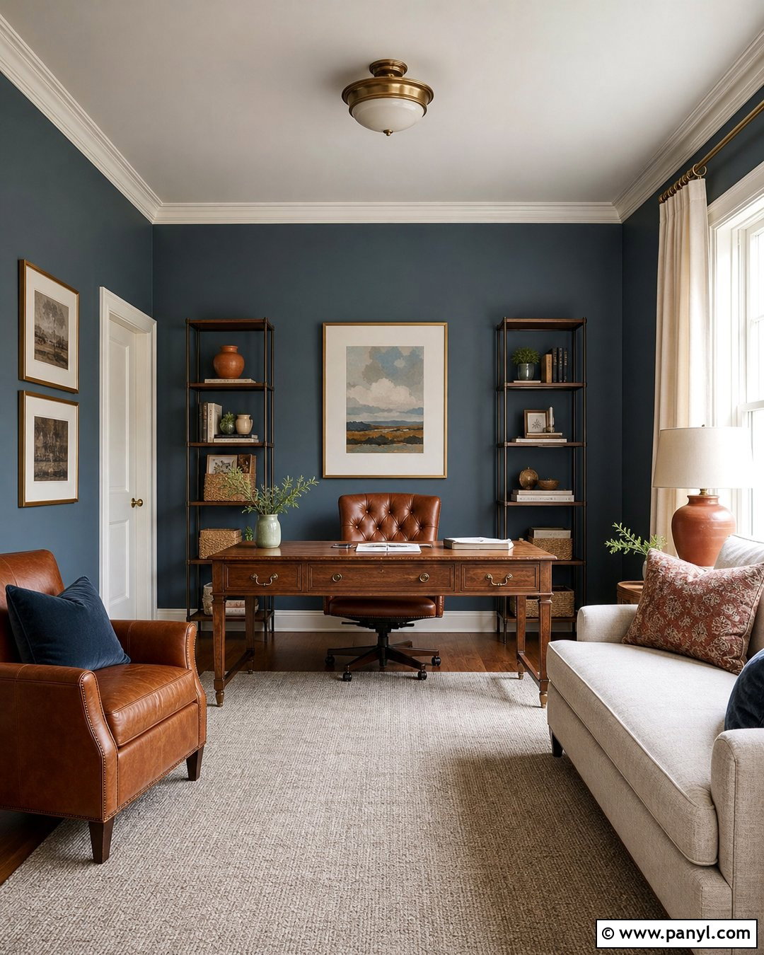 Slate Blue Room Walls - 35 Aesthetic Room Wall Color Ideas