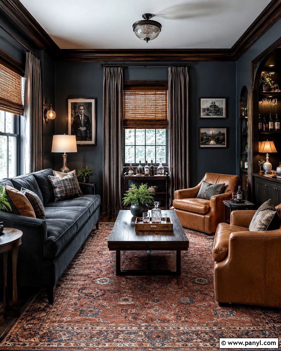 Slate Blue Speakeasy Walls - 20 Speakeasy Wall Colors
