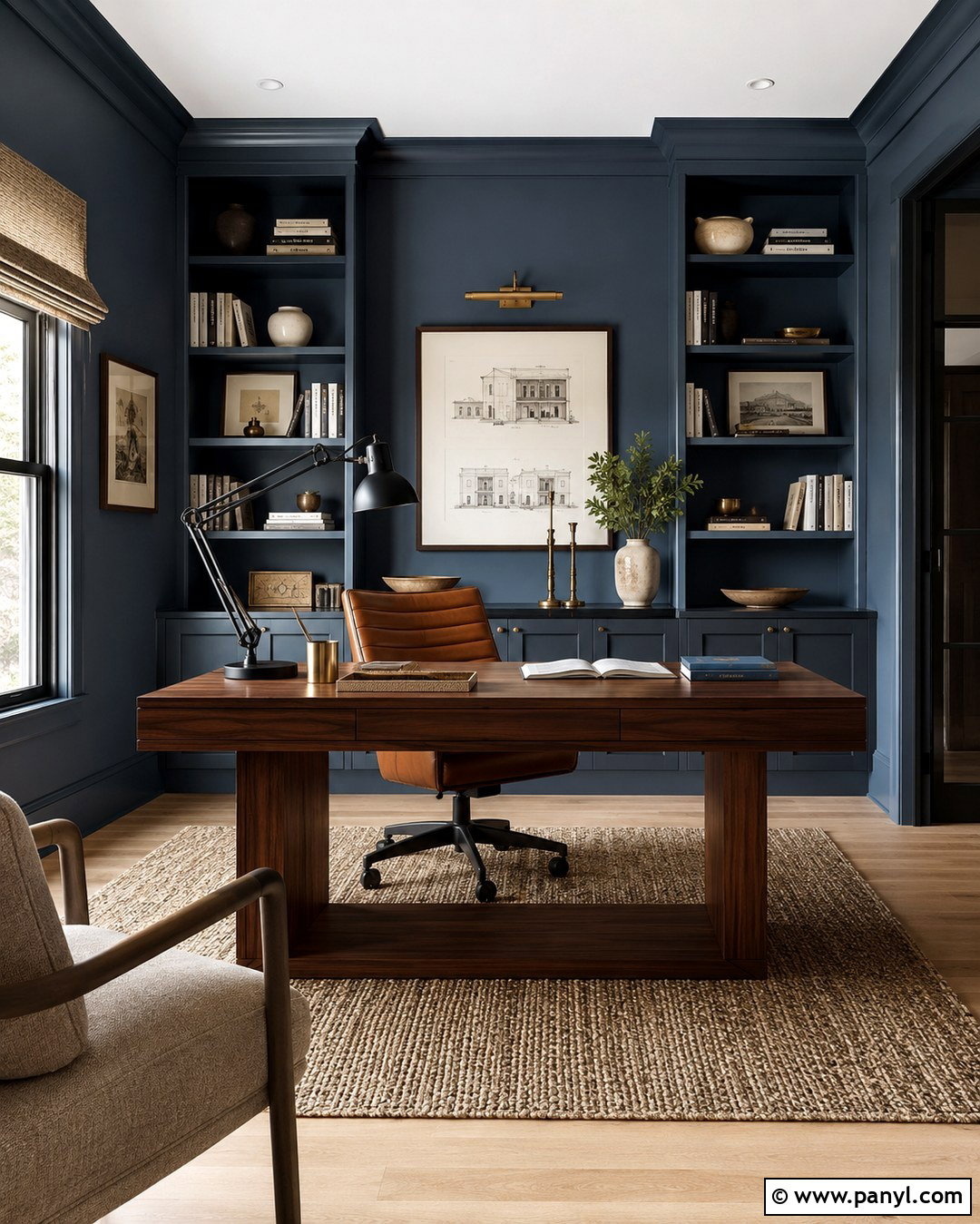 Slate Blue Wall Color - 20 Dark Moody Wall Colors