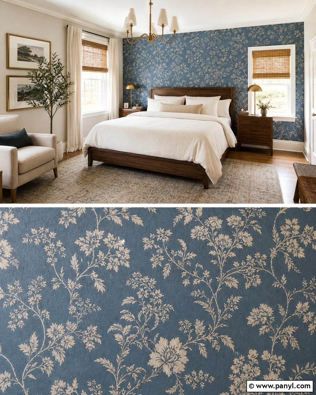 Slate Blue Wallpaper Accent Wall - 25 Slate Blue Accent Wall Ideas