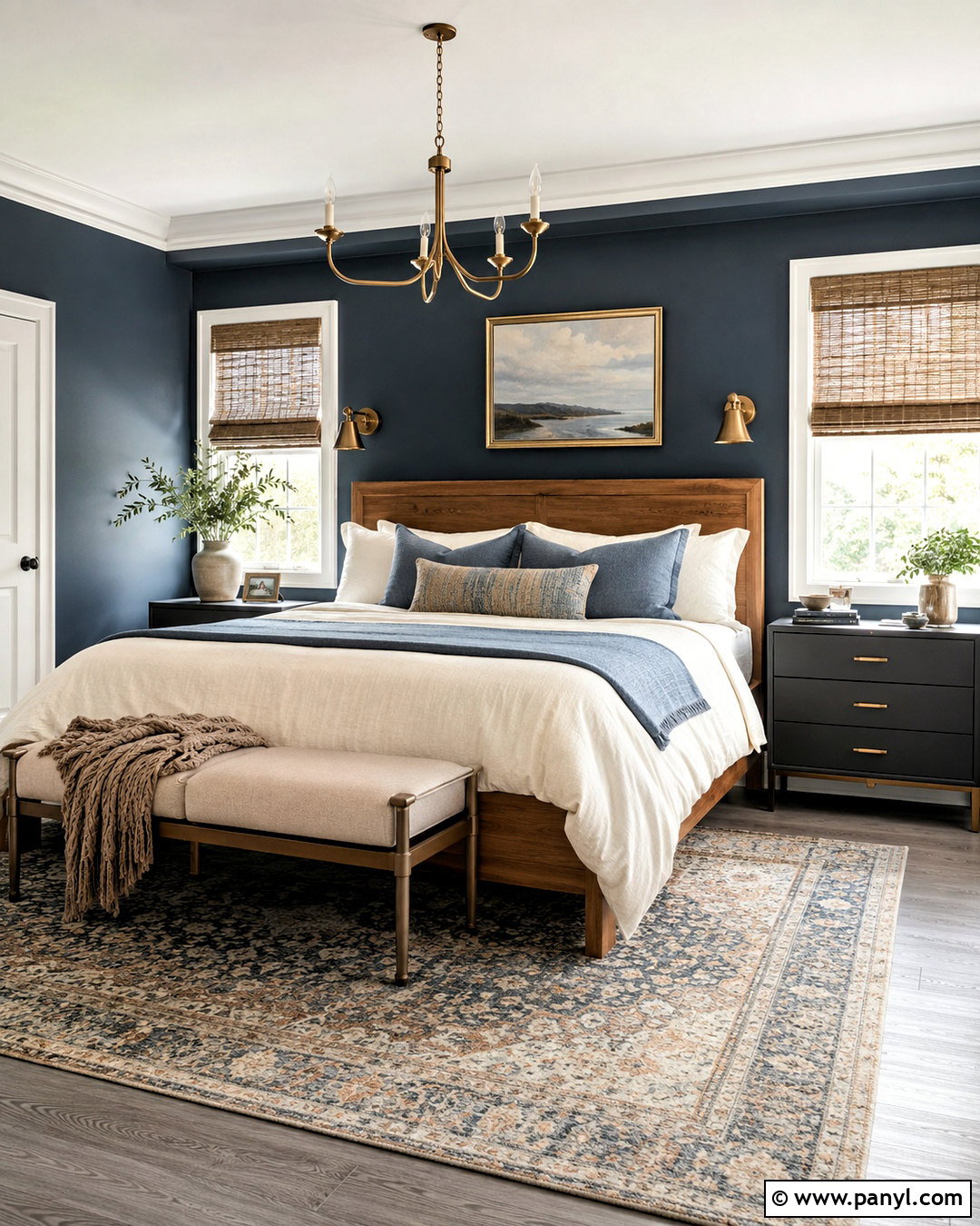 Slate Blue Walls With Gray Flooring - 40 Wall Colors To Match Gray Flooring Ideas
