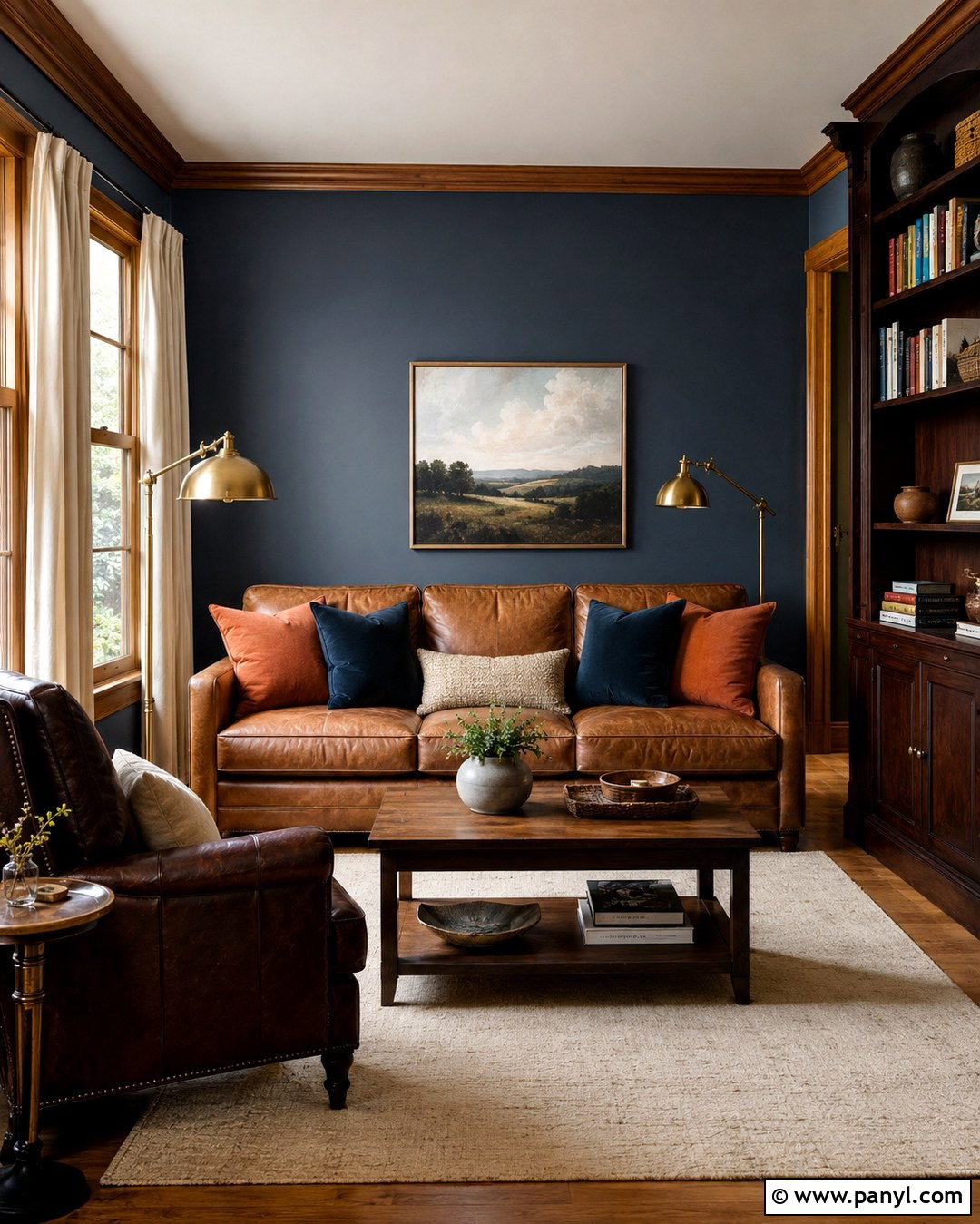 Slate Blue Walls With Oak Trim - 20 Paint Color With Oak Trim Ideas