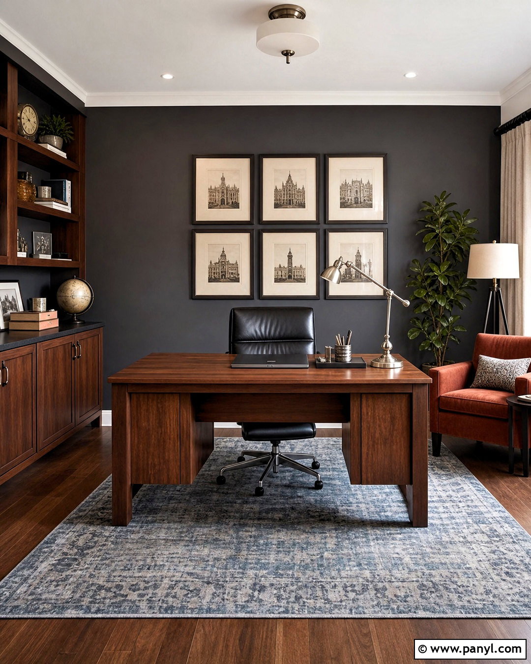 Slate Gray Accent Wall - 20 grey accent wall colors