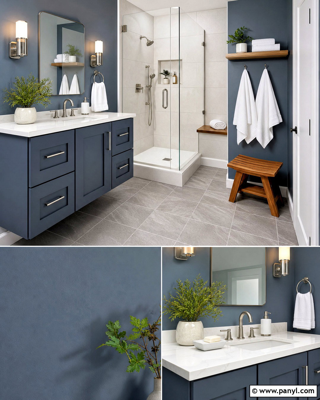 Slate Gray Paint - 20 dark room paint colors