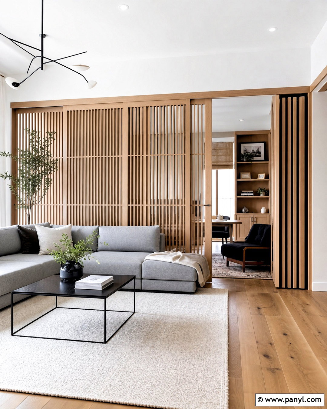 Sliding Panel Living Room Partition - 20 living room partition ideas