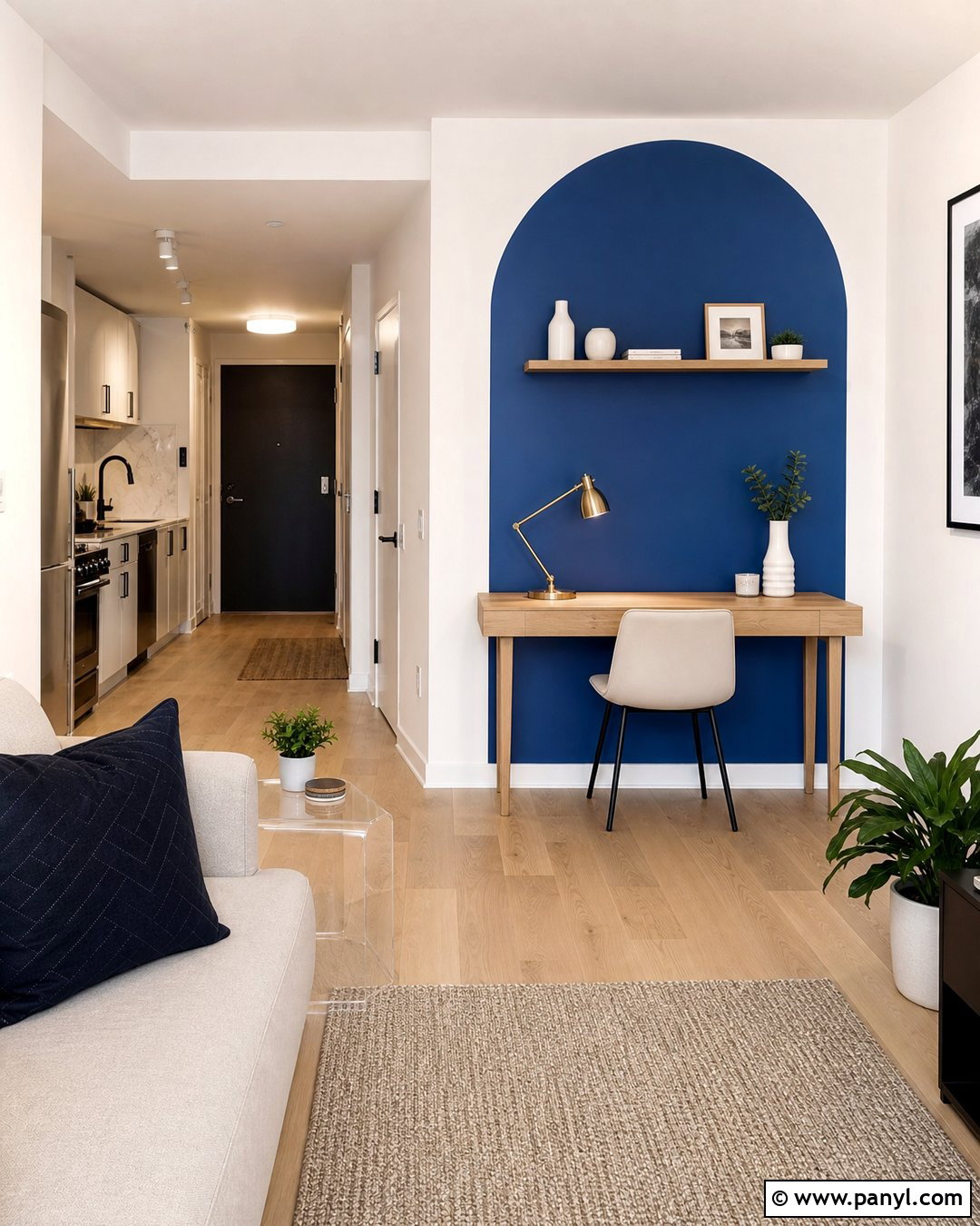 Small Apartment Oval Accent Wall - 20 Painted Oval Accent Wall Ideas