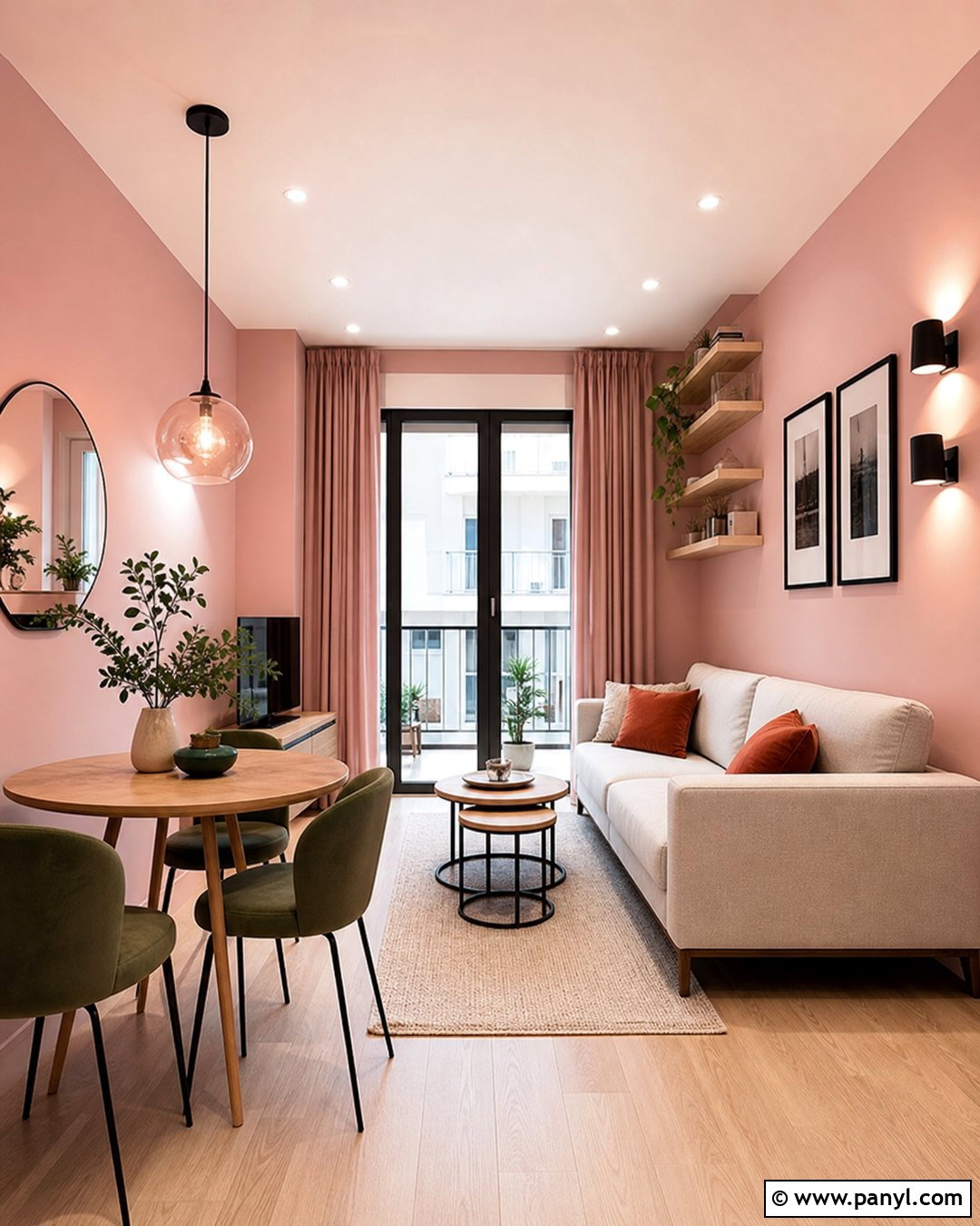 Small Apartment Pink Walls - 35 Pink Painted Walls
