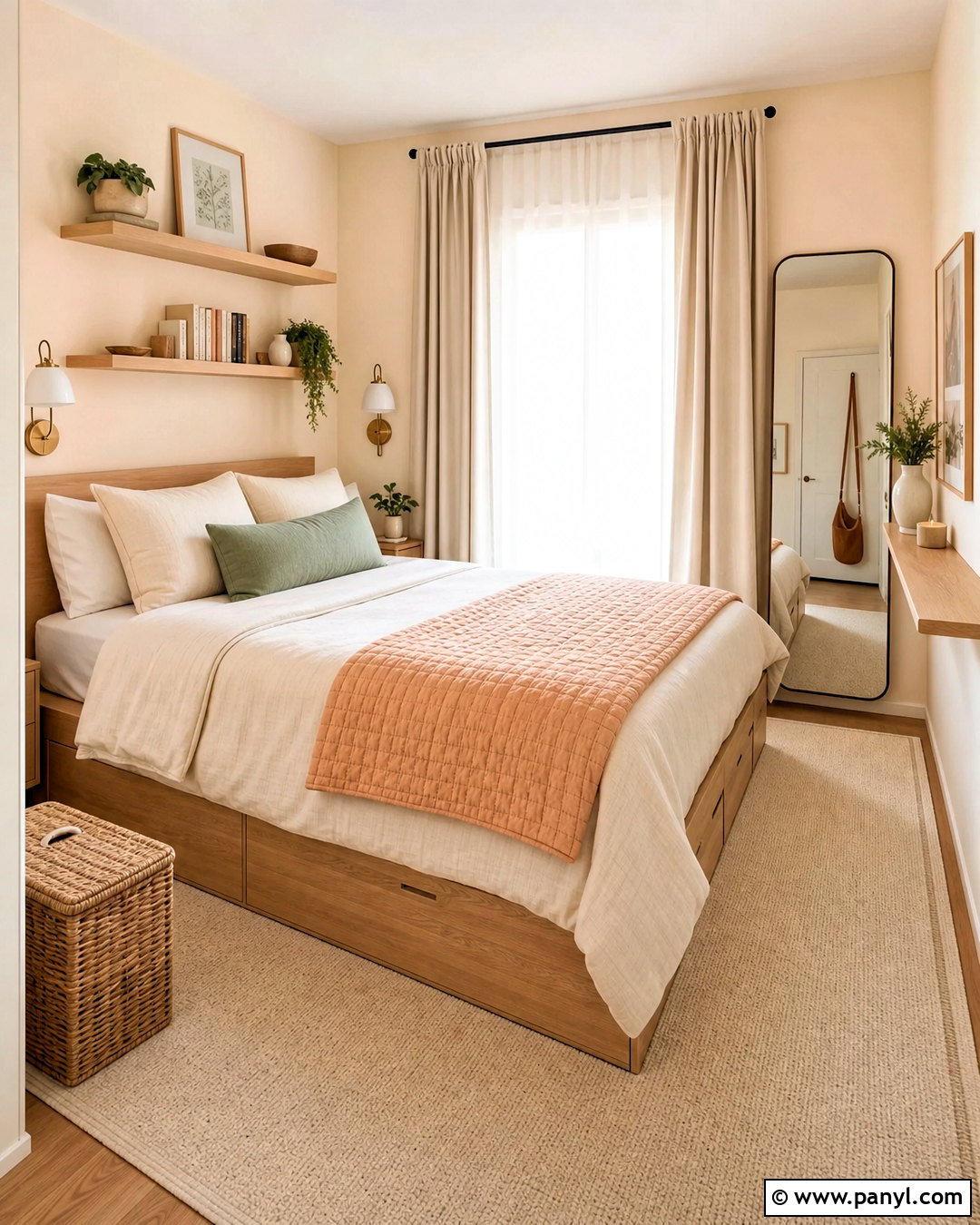 Small Apricot Bedroom - 20 apricot bedroom ideas