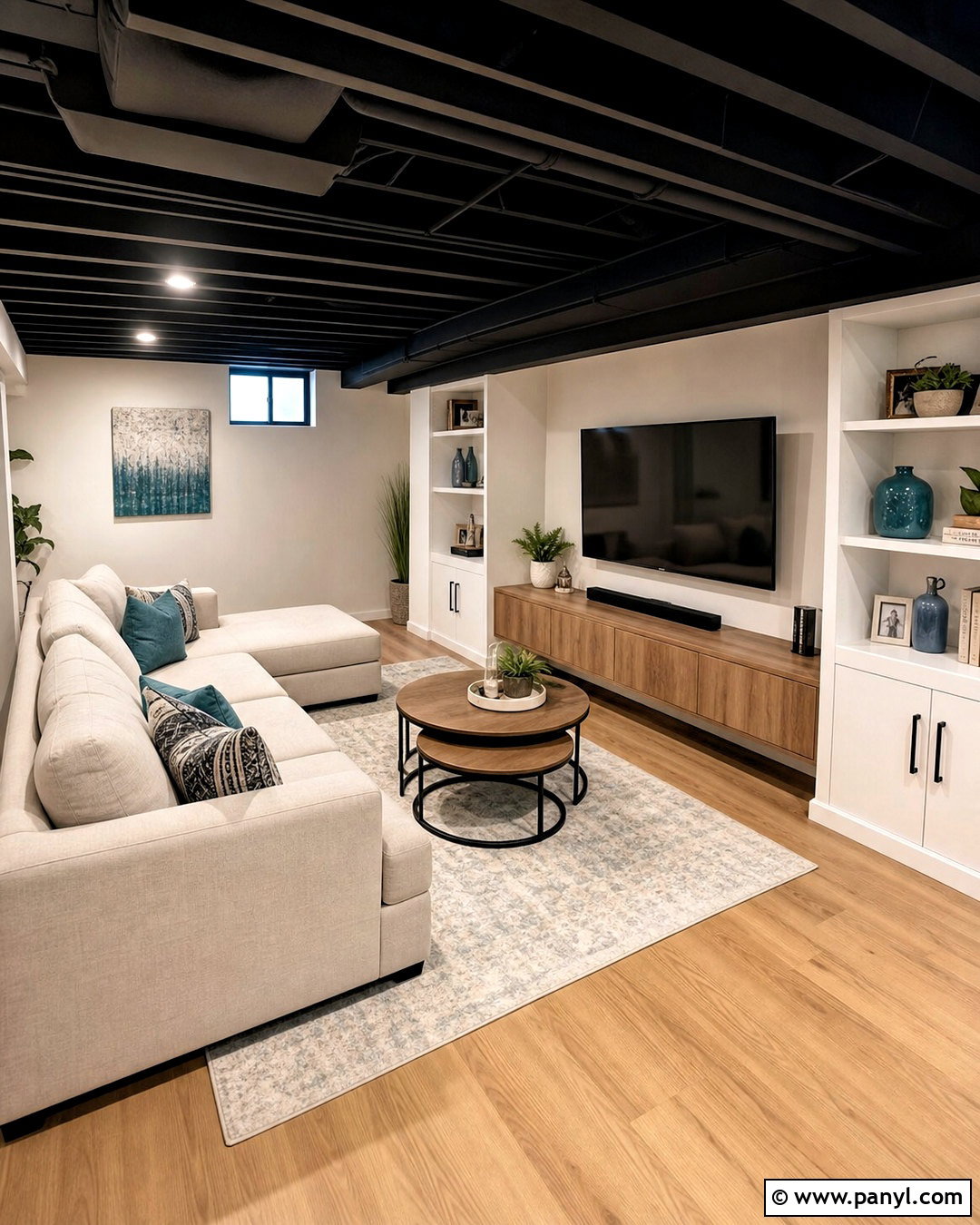 Small Basement With Black Ceiling - 20 basement with black ceiling ideas