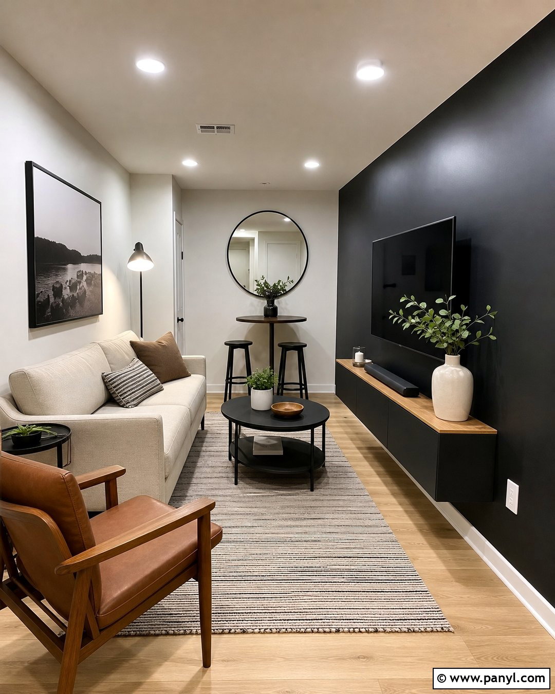 Small Basement With Black Walls - 30 Black Basement Walls