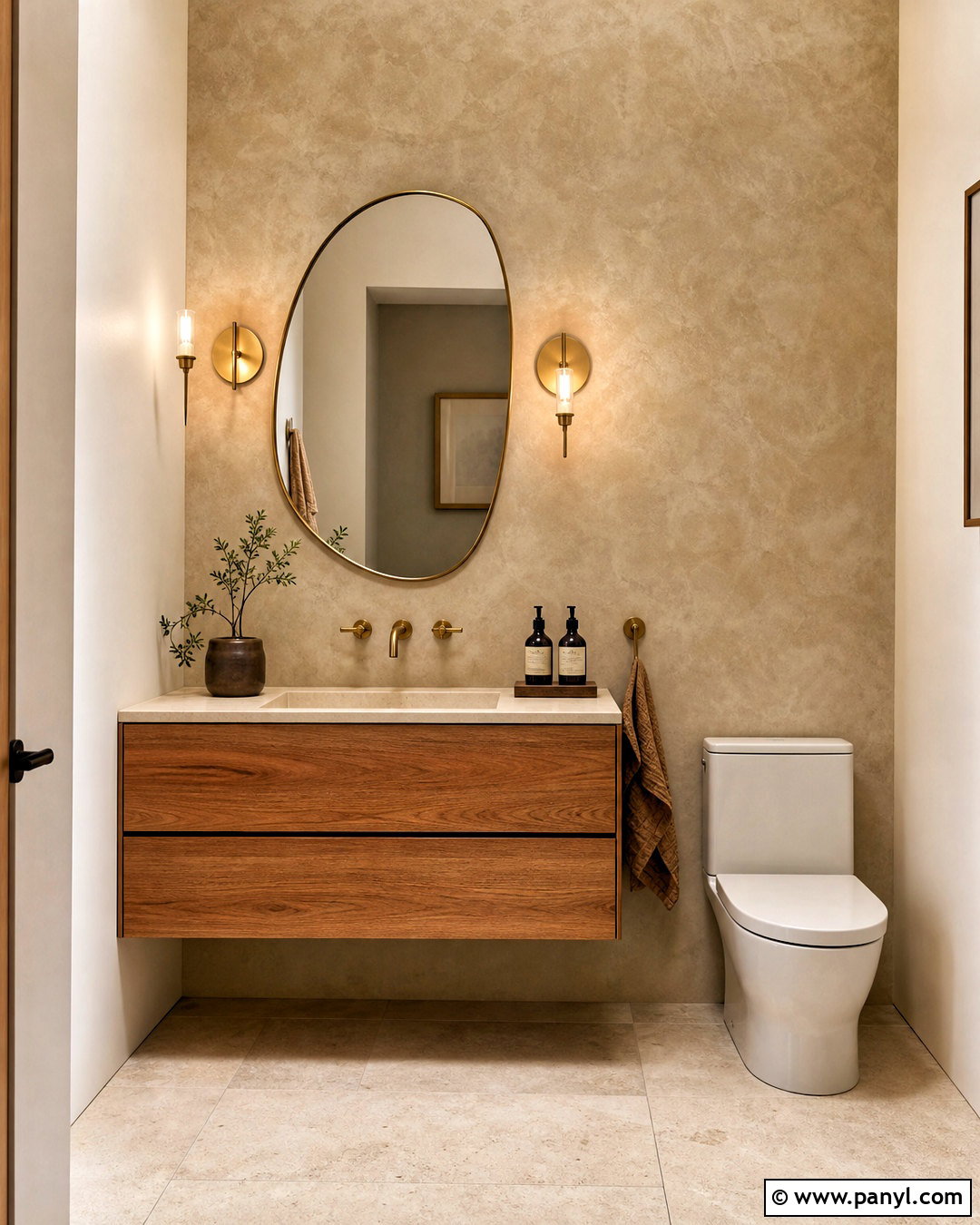Small Bathroom Accent Wall With Limewash Paint - 20 small bathroom accent wall ideas