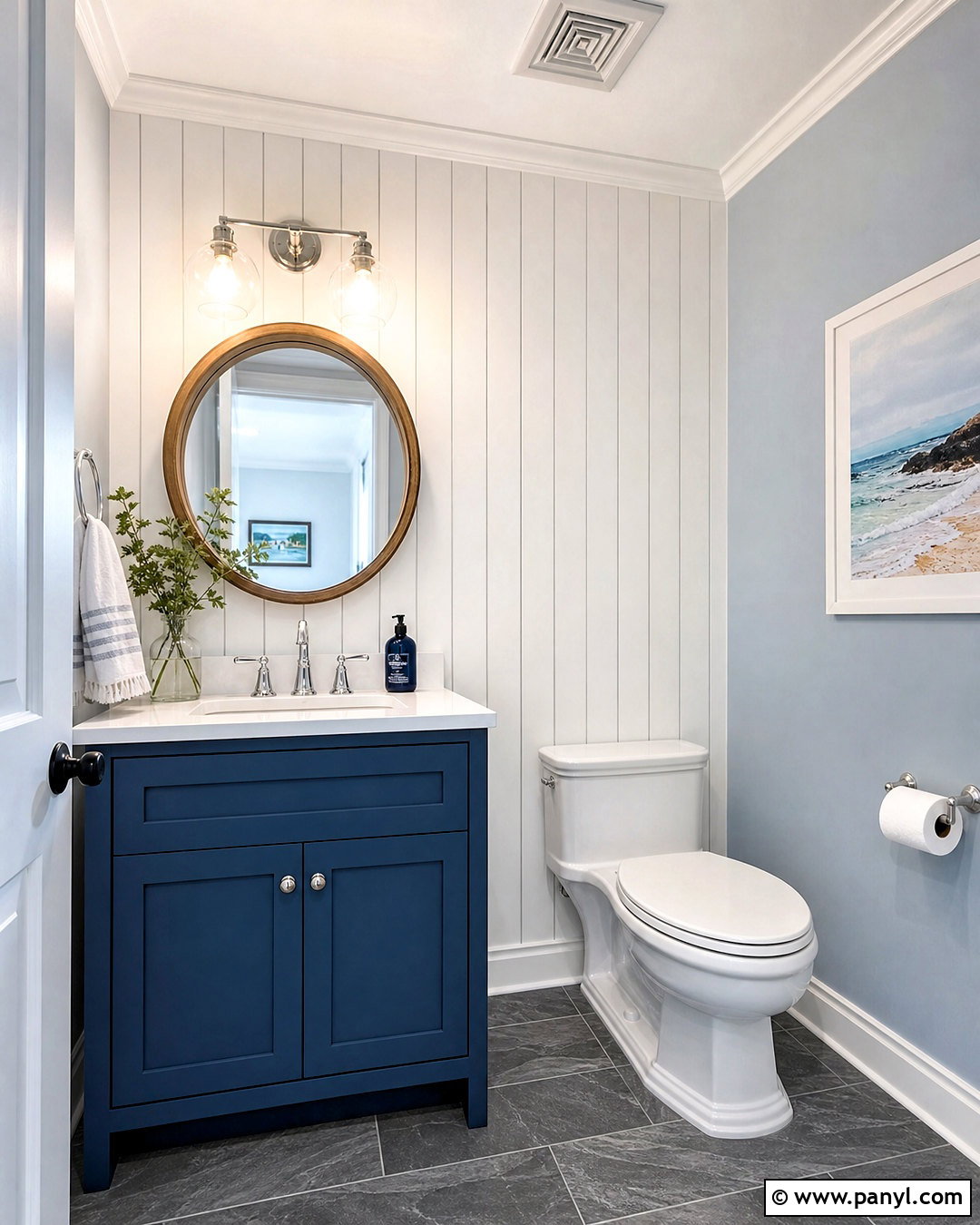 Small Bathroom Accent Wall With White Shiplap - 20 small bathroom accent wall ideas