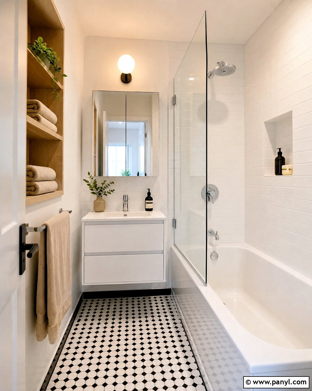 Small Bathroom Pattern Tile Floor - 20 black and white pattern tile bathroom ideas