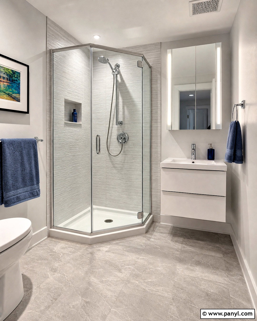 Small Bathroom With Corner Shower - 20 small bathroom remodel ideas