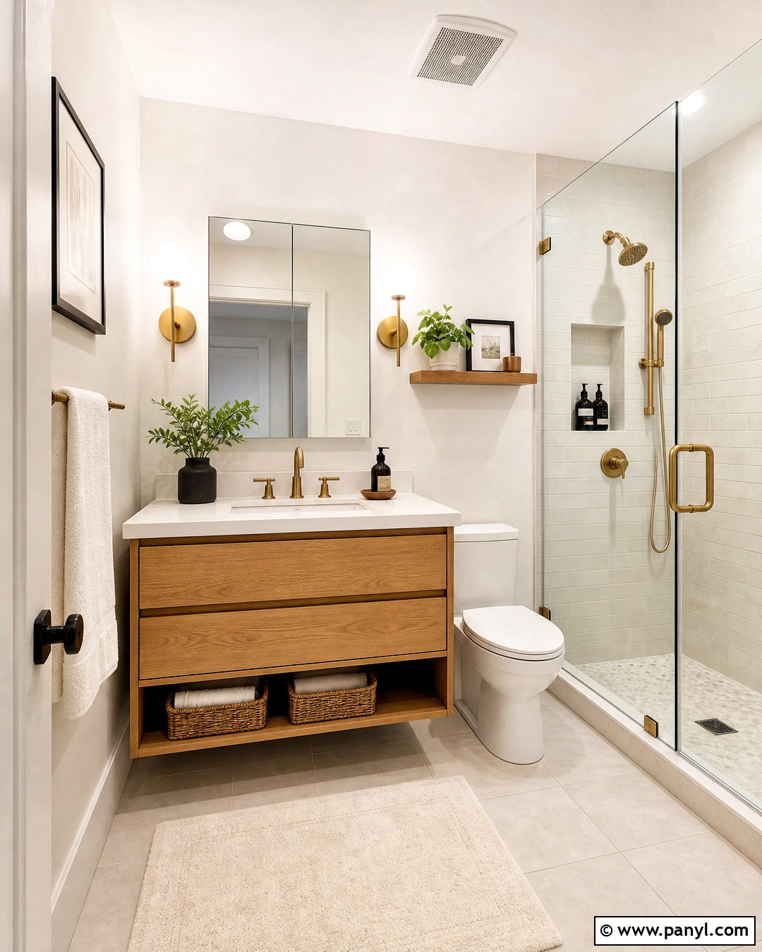 Small Bathroom With Floating Vanity - 20 small bathroom remodel ideas