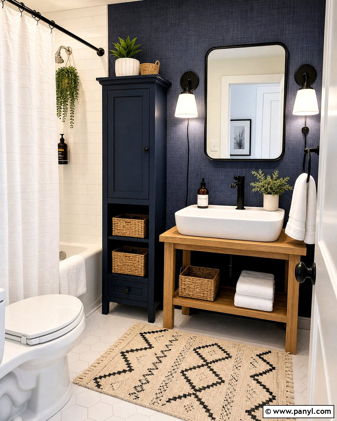 Small Bathroom With Removable Dark Walls - 20 small bathroom dark walls