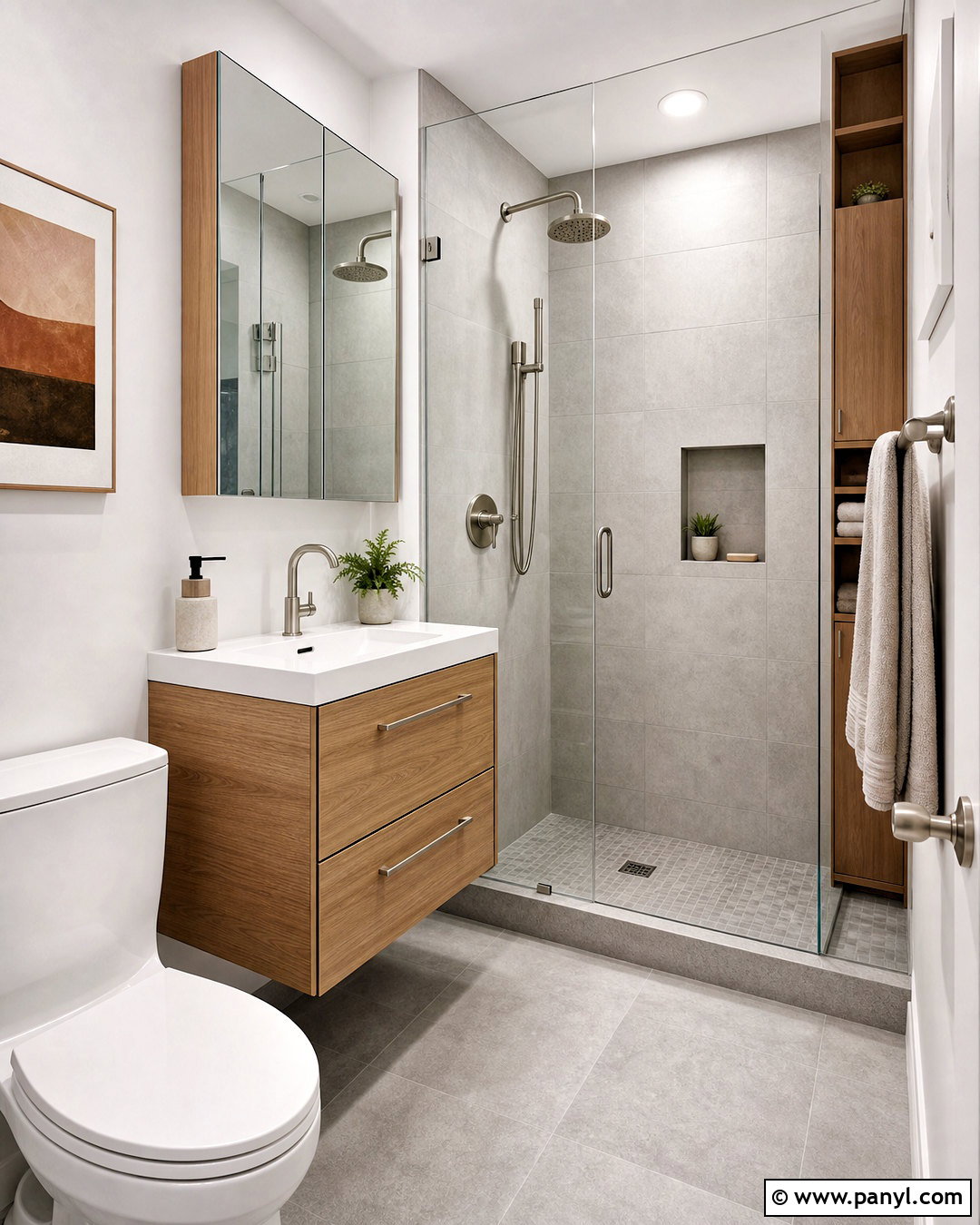 Small Bathroom With Walk-In Shower - 20 bathroom design ideas