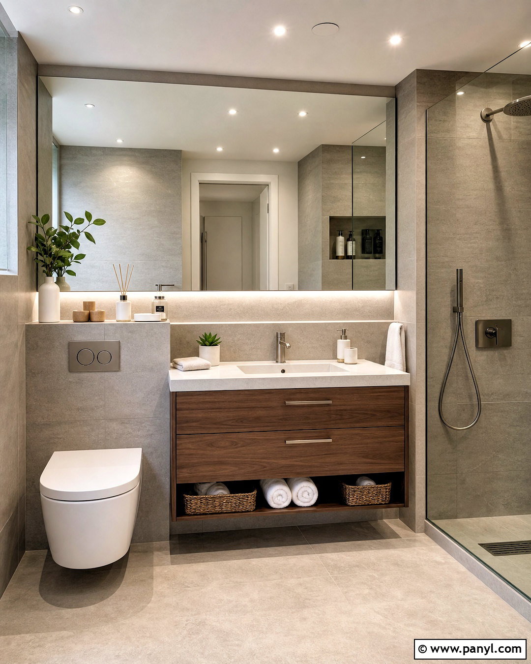 Small Bathroom With Wall Mounted Toilet - 20 small bathroom remodel ideas