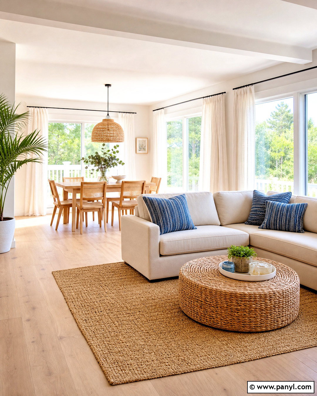 Small Beach House Open Plan Living Room - 20 small beach house interior ideas