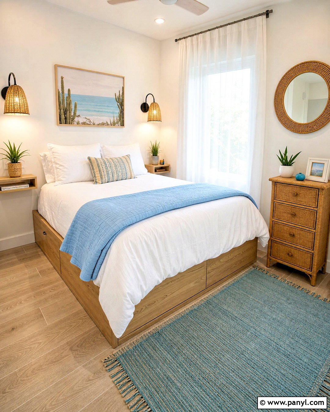 Small Beachy Bedroom - 20 beachy interior design ideas