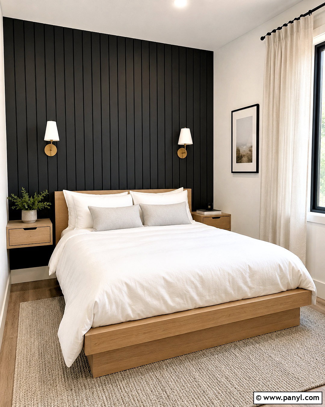 Small Bedroom With Black Shiplap Wall - 20 black shiplap wall bedroom ideas