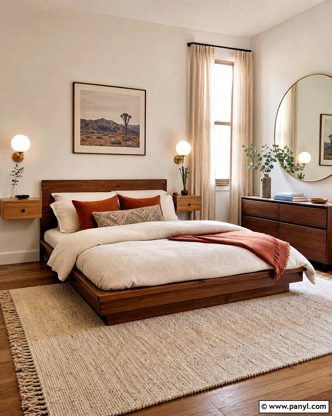 Small Bedroom With Floating Nightstands - 20 bedroom ideas for small rooms