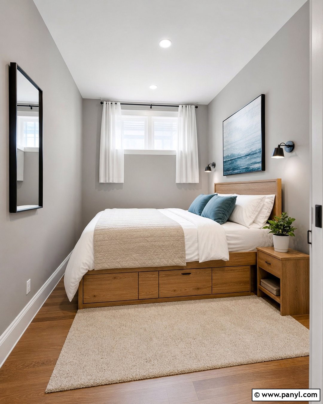 Small Bedroom With Gray Walls - 35 Gray Bedroom Walls