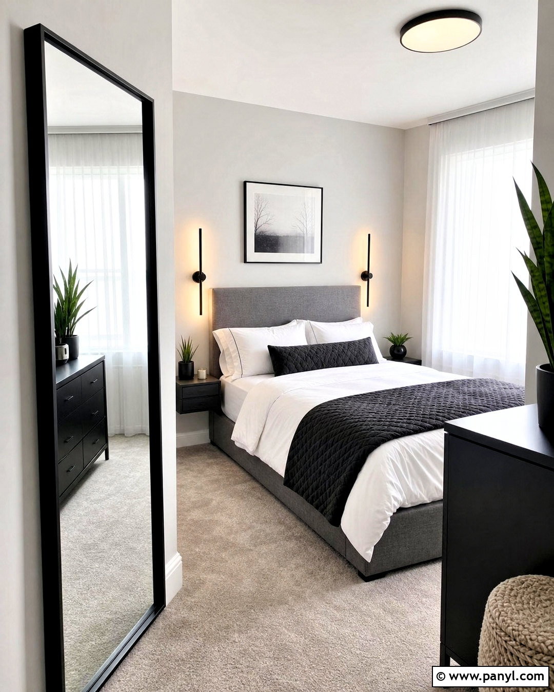 Small Bedroom With Large Mirror - 20 small bedroom ideas
