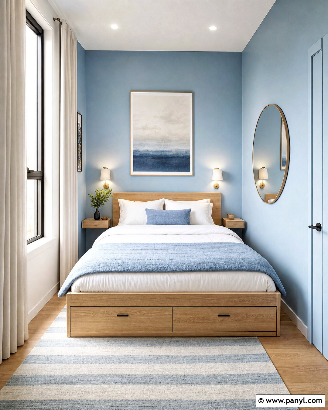 Small Bedroom With Pale Blue Walls - 20 bedroom ideas blue walls