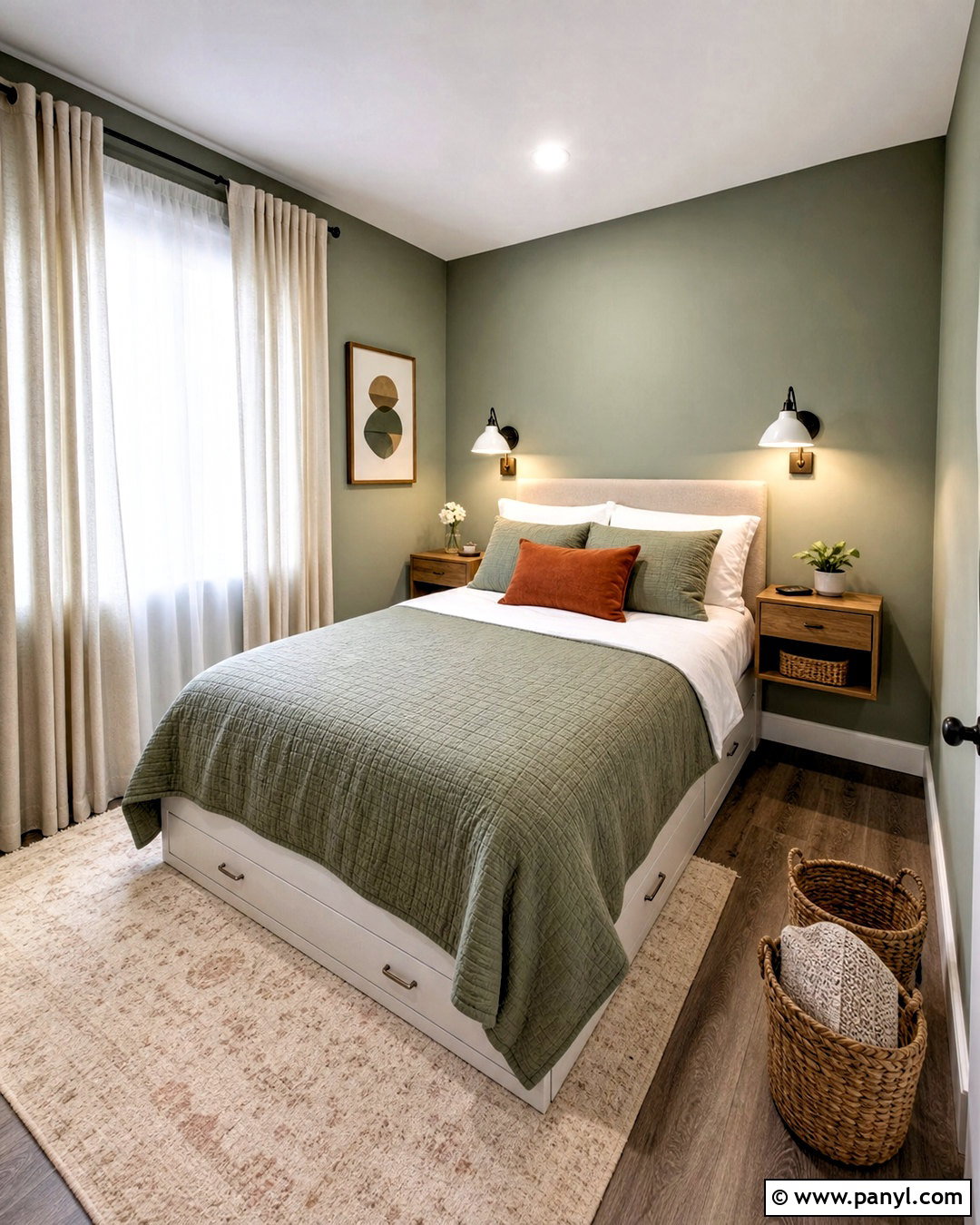 Small Bedroom With Sage Green Walls - 20 sage green bedroom walls