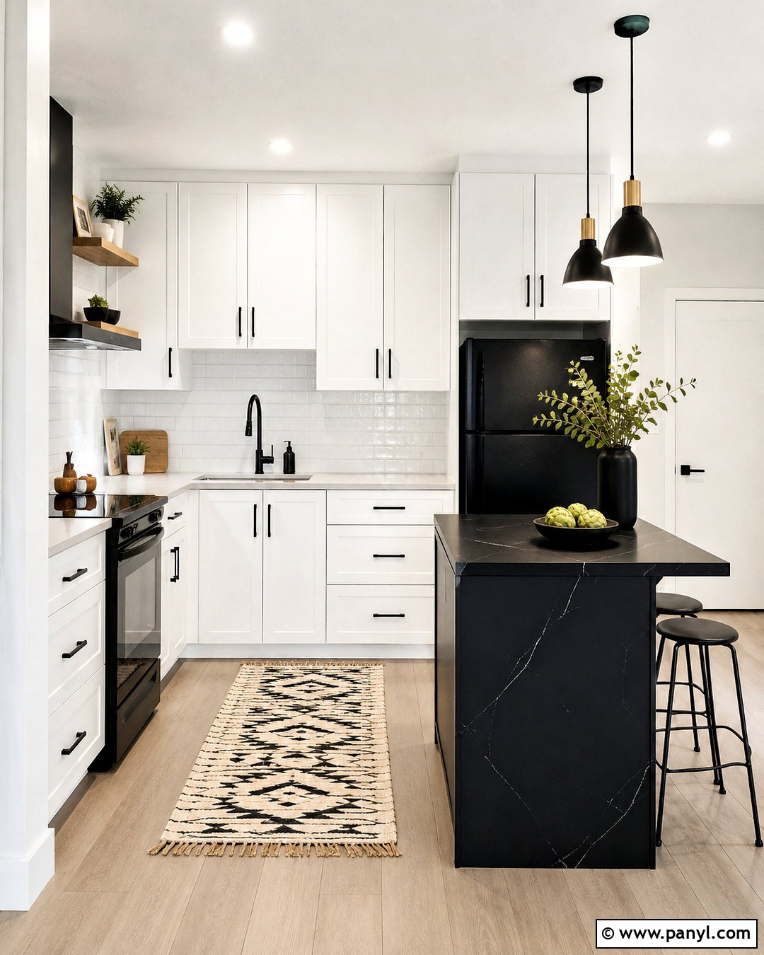 Small Black And White Kitchen - 20 black and white interior design ideas