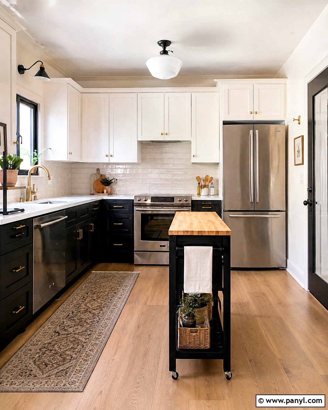 Small Black Kitchen With White Upper Cabinets - 20 black kitchen design ideas