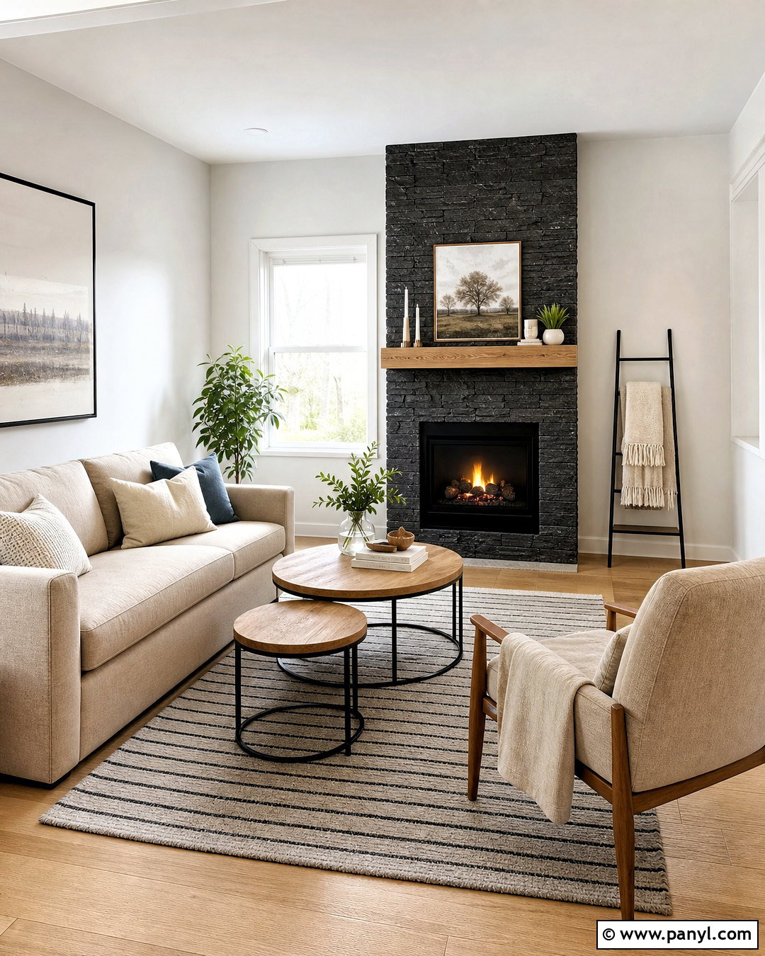 Small Black Stone Fireplace - 20 black stone fireplace ideas