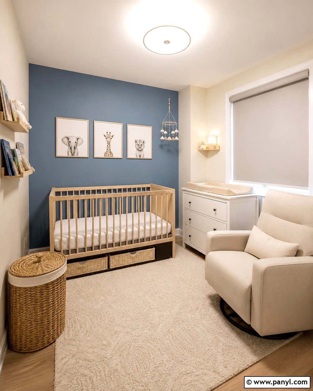 Small Blue Accent Wall Nursery - 20 Blue Accent Wall Nursery Baby Boy Ideas