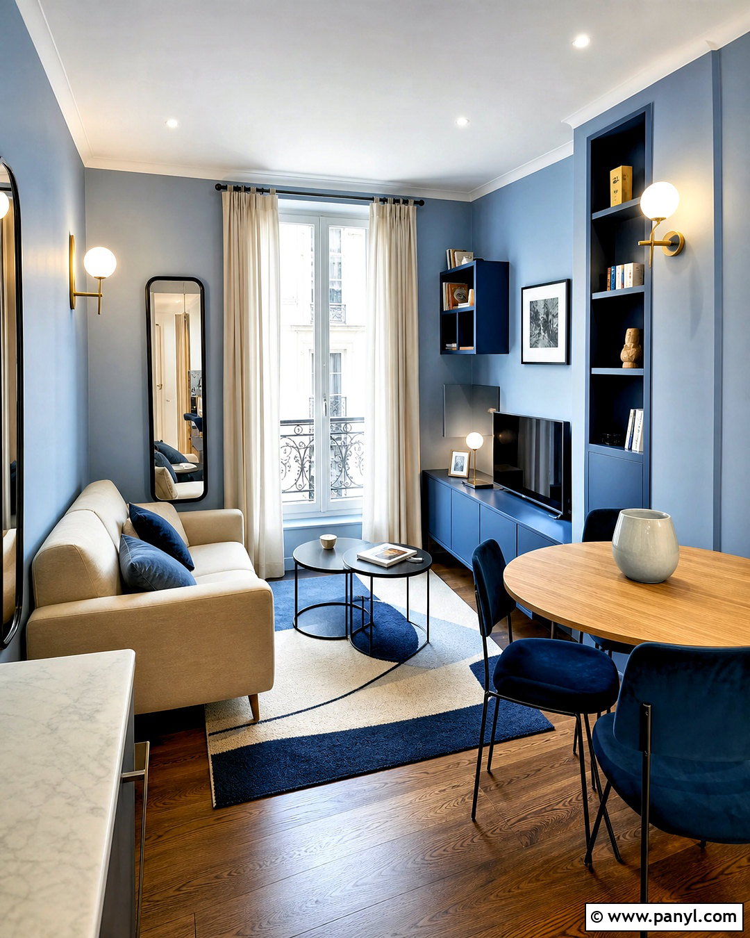 Small Blue Apartment Room - 20 blue room idea ideas