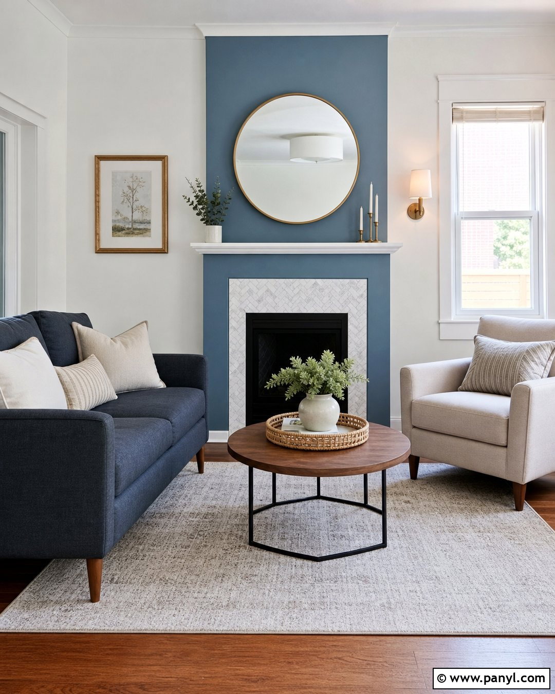 Small Blue Fireplace Wall - 30 blue fireplace wall ideas