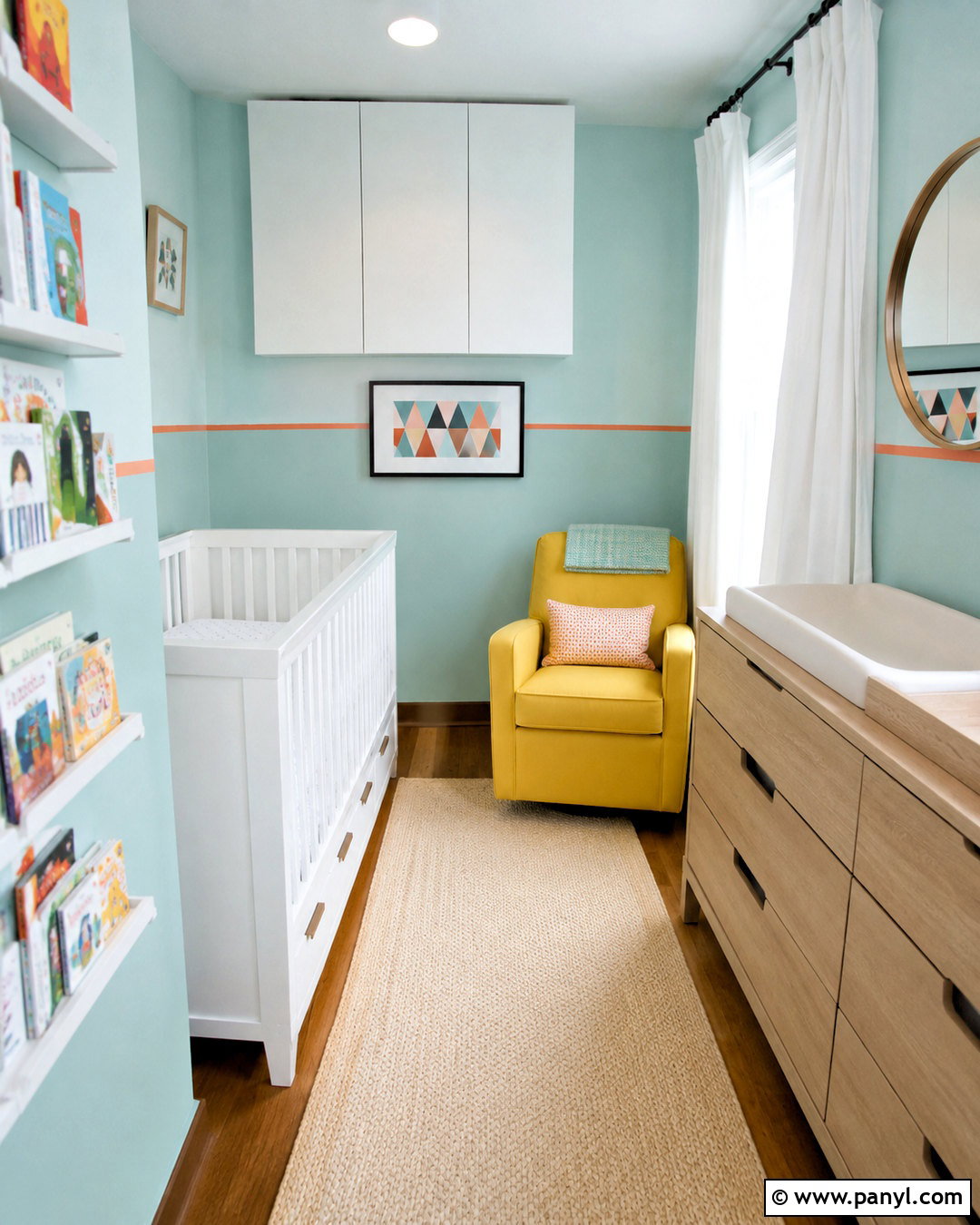 Small Bright Nursery - 20 bright nursery ideas