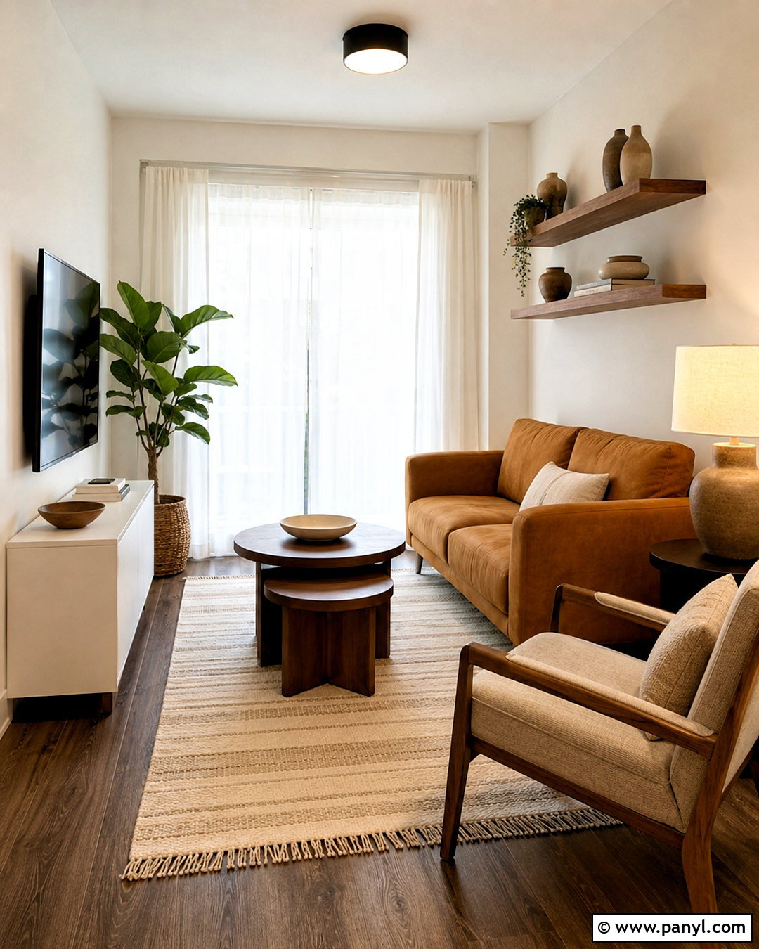 Small Brown And White Living Room - 20 brown and white room ideas
