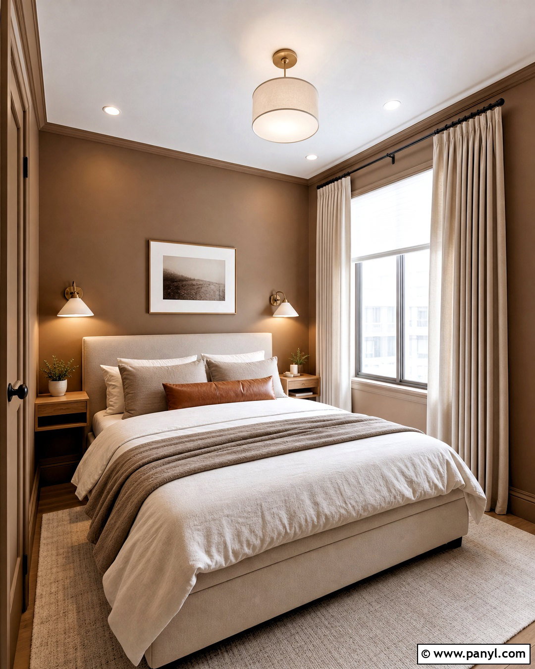Small Brown Bedroom - 20 brown paint bedroom ideas