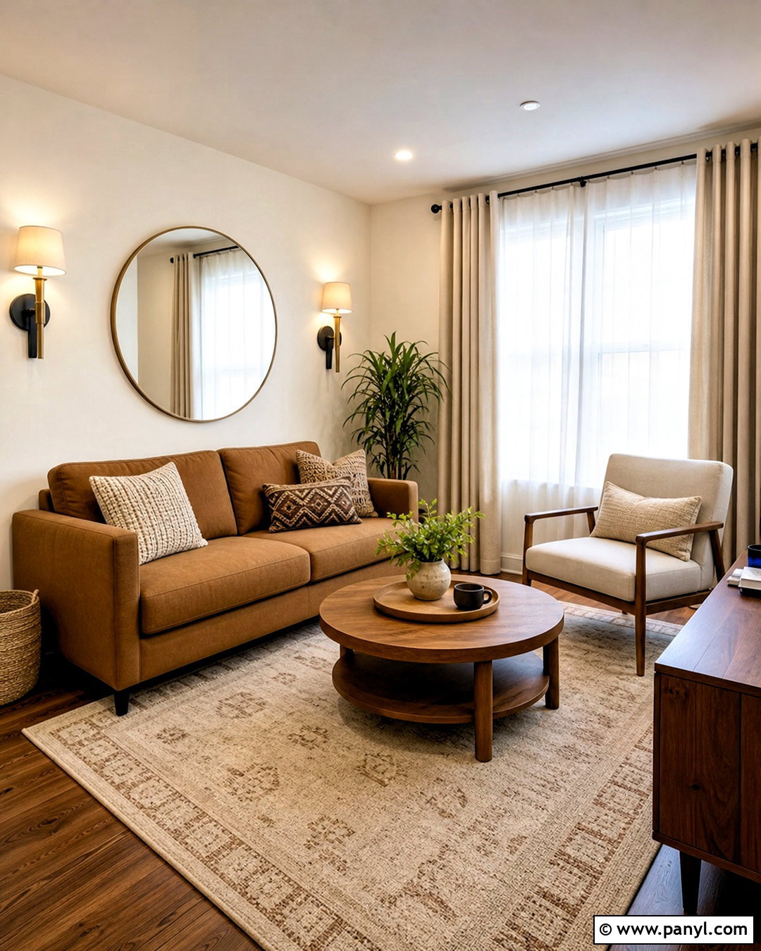 Small Brown Living Room - 20 warm brown living room ideas