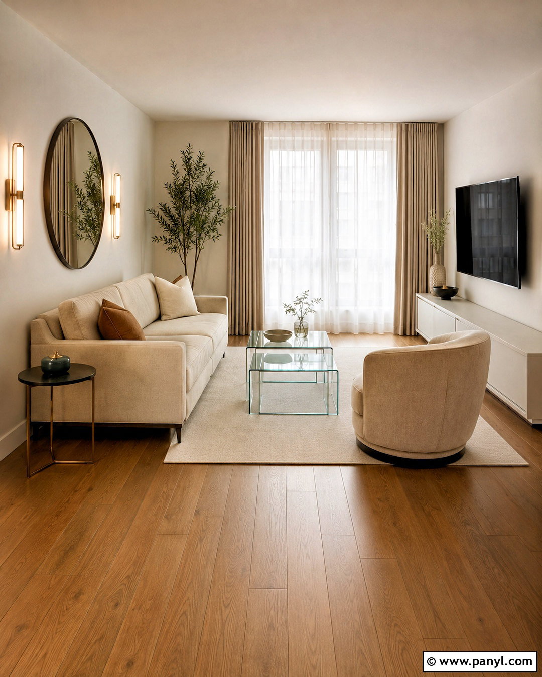 Small Brown Wood Floor Living Room - 20 brown wooden floor living room ideas