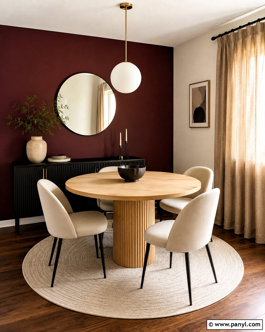 Small Burgundy Dining Room - 20 burgundy dining room ideas