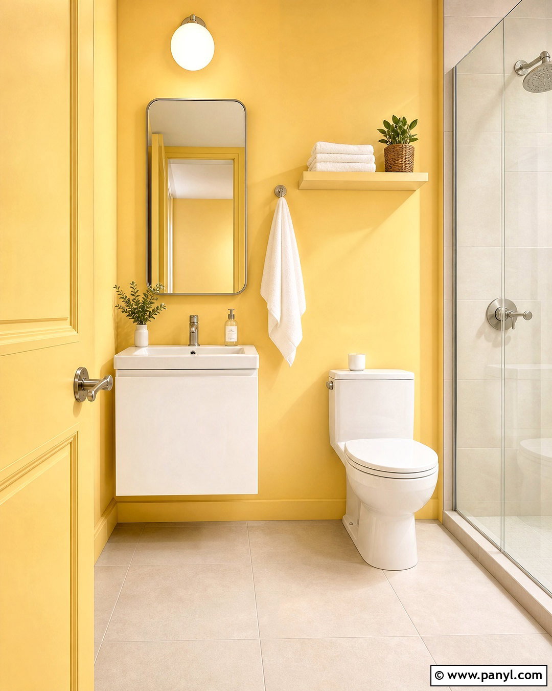 Small Butter Yellow Bathroom - 20 butter yellow bathroom ideas